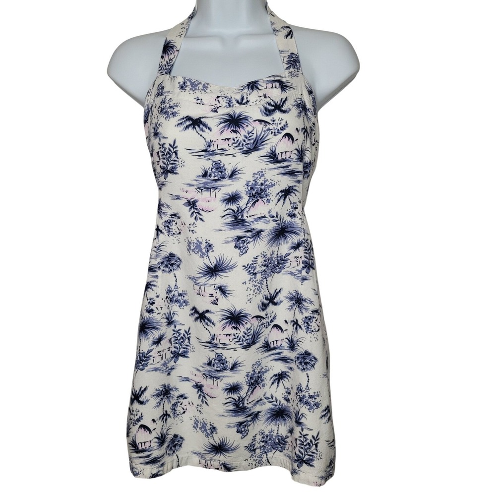 Forever 21 Tropical Palm Tree Halter‎ Dress
